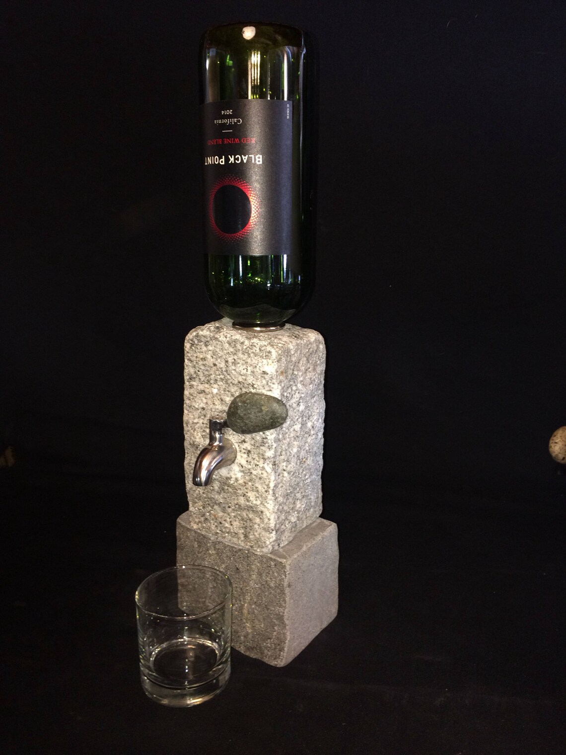 Stone Liquor Dispenser With Stone Pedestal Base Included Etsy