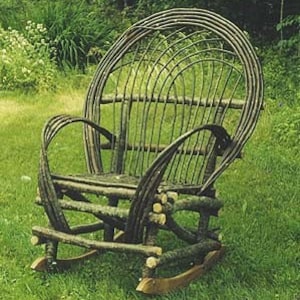 Maine Rustic Twig  Rocking Chair