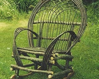 Maine Rustic Twig  Rocking Chair