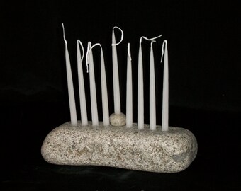 Stone Menorah