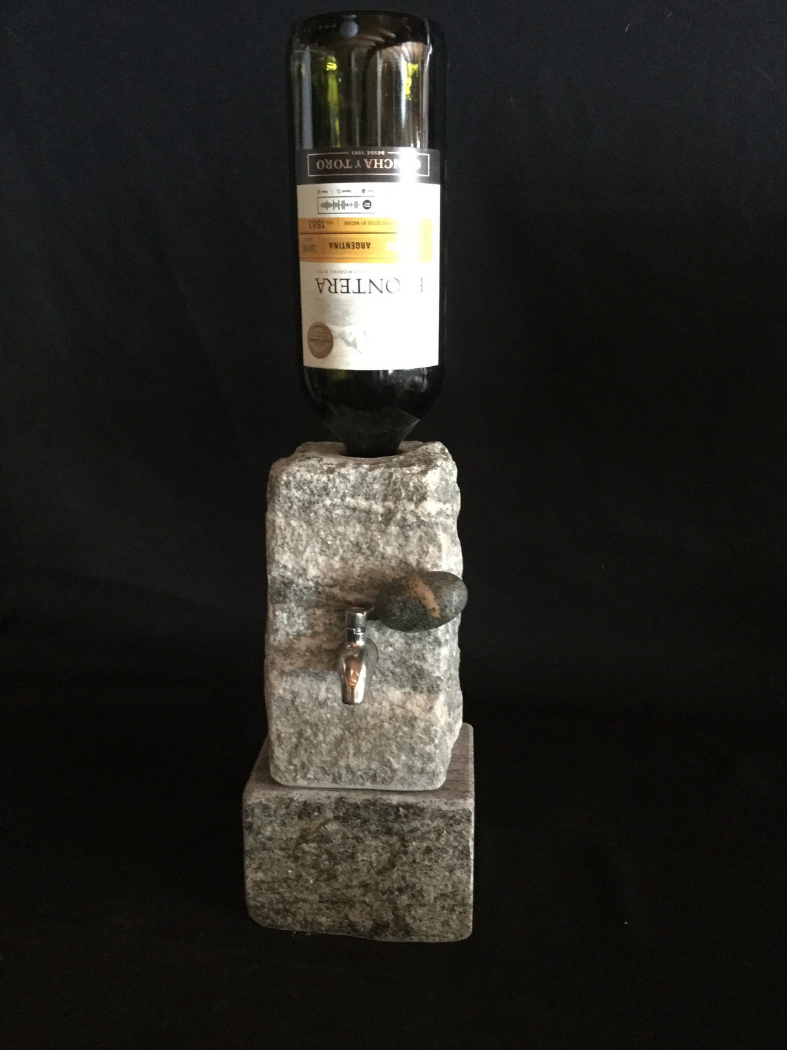 Stone Liquor Dispenser With Stone Pedestal Base Included Etsy