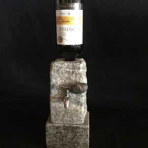 Stone Liquor Dispenser with Stone Pedestal Riser Base included image 5