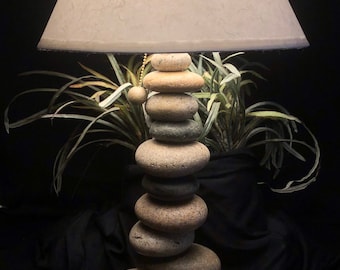 Tall balance Rock Lamp