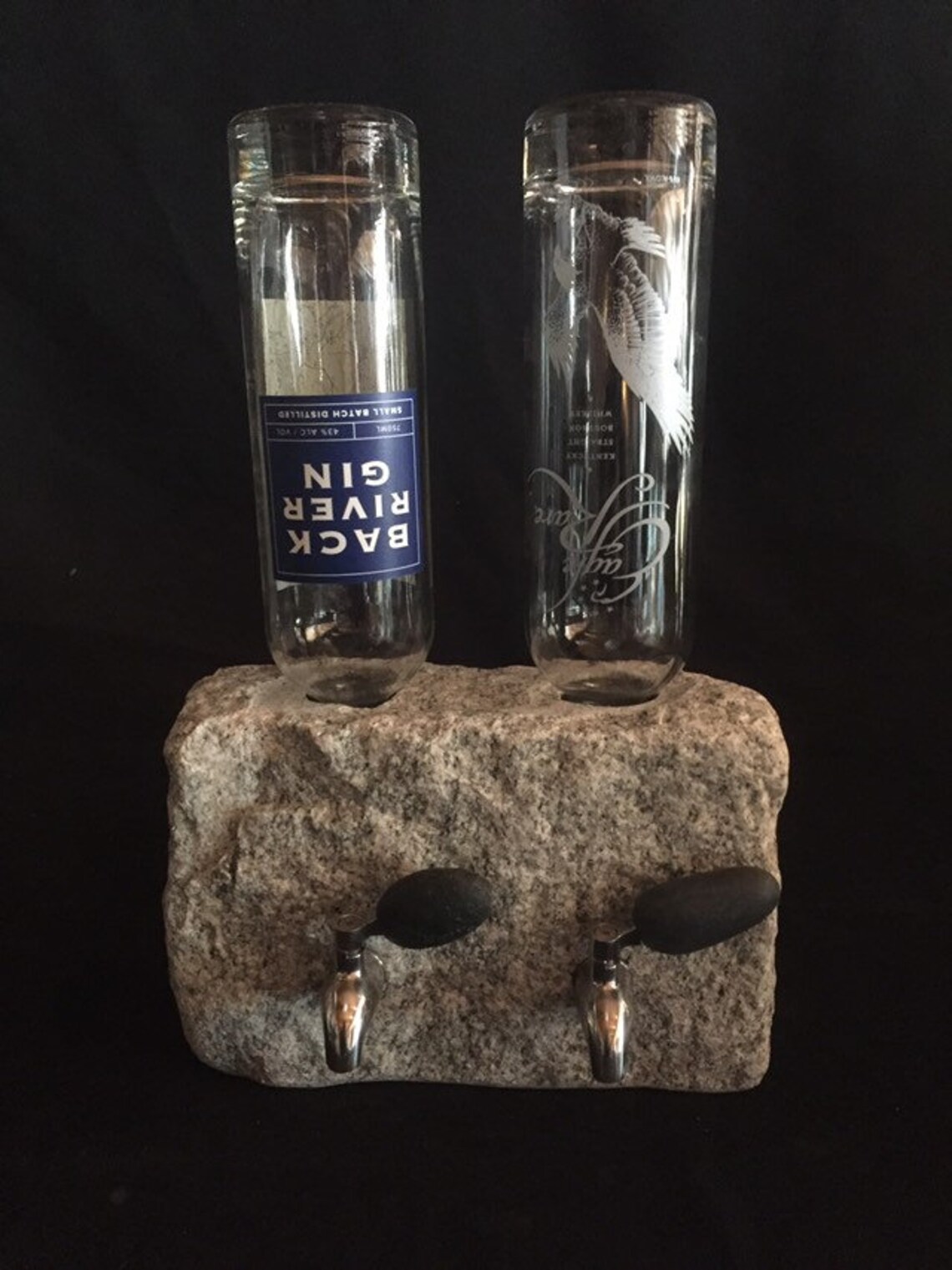 Stone Liquor and Wine Dispenser. Double Etsy