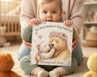 Personalized Mother's Day Book | First Mother's Day Gift from Baby or Toddler | Custom Mommy and Me Story | Gift for Mom from Child