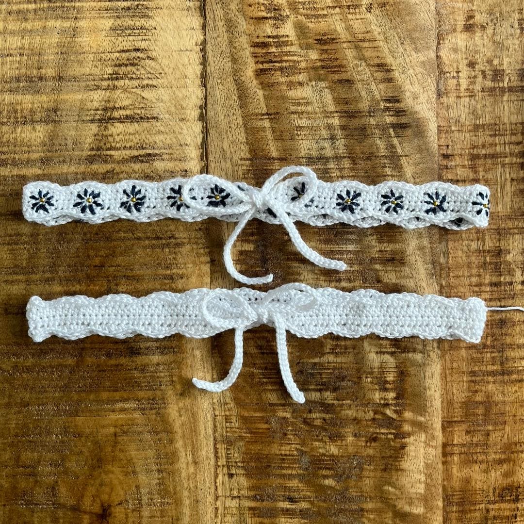 Crochet Lace Floral Tie Belt Pattern: Boho Cottagecore Waist  display picture 1