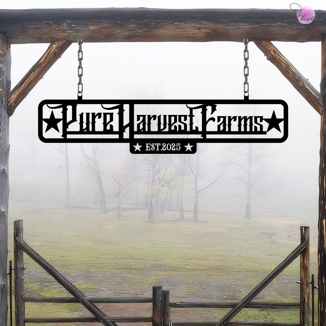 Personalized Metal Farmhouse Sign,custom Ranch Sign,entrance Gate Sign ...