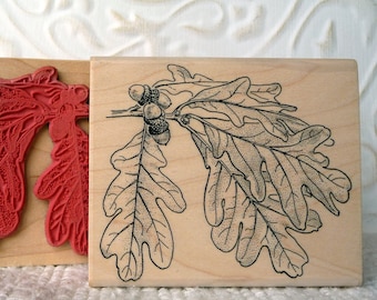 Oak Leaf rubber stamp from oldislandstamps