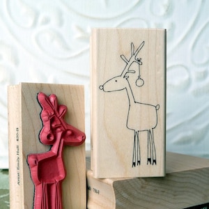 Timbro in gomma Randy Reindeer di oldislandstamps