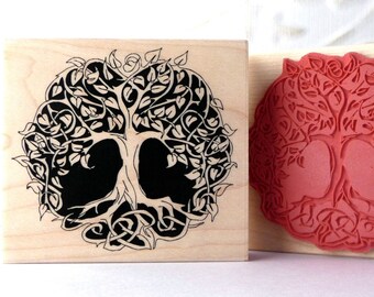 Celtic Tree of Life rubber stamp from oldislandstamps