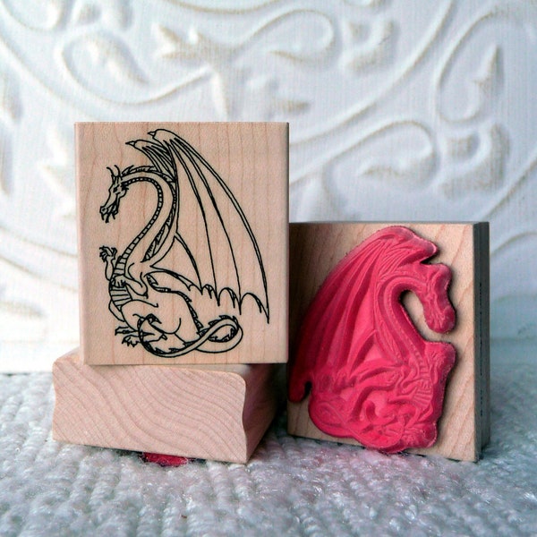 Dragon rubber stamp from oldislandstamps