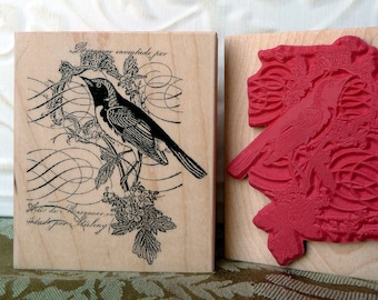 Pieczątka gumowa Story Bird Collage od oldislandstamps