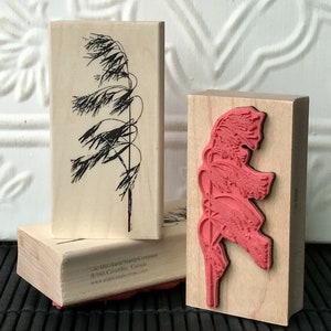 Wild Grass rubber stamp from oldislandstamps