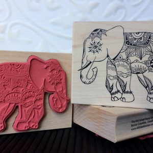 Sello de goma de elefante de Jaipur de oldislandstamps