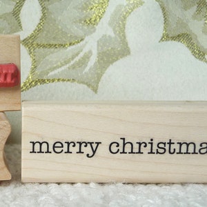 Merry Christmas rubber stamp from oldislandstamps image 1