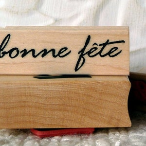 oldislandstamps の Bonne fete ゴム印