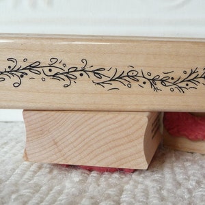Border curls rubber stamp from oldislandstamps