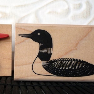 Loon rubber stamp from oldislandstamps