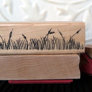 Grass rubber stamp from oldislandstamps