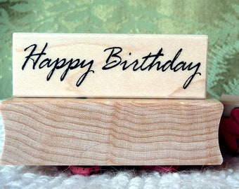 Happy Birthday rubber stamp from oldislandstamps