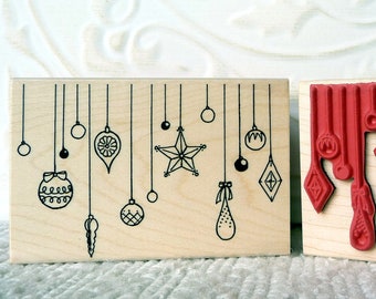 Christmas Ornaments rubber stamp from oldislandstamps