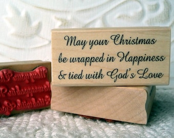 Tied with God's Love Verse rubber stamp from oldislandstamps