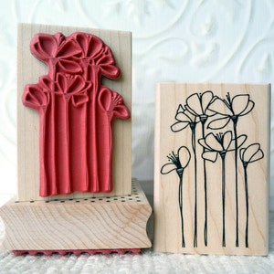 Emily&#39;s Garden rubber stamp from oldislandstamps