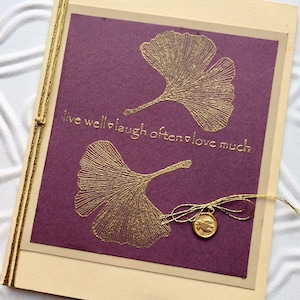 Ginkgo Leaf rubber stamp from oldislandstamps image 3