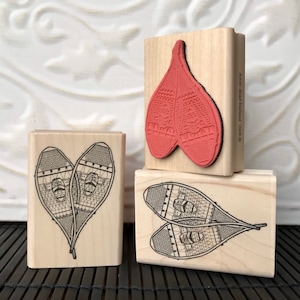 Vintage Schneeschuhe Stempel von oldislandstsmps