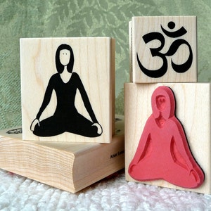 Timbro di gomma Yoga Girl di oldislandsstamps