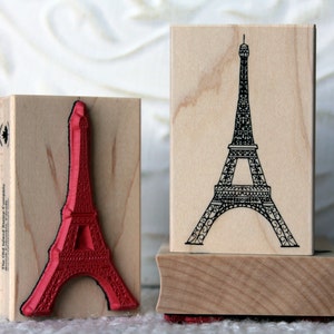 Tampon en caoutchouc de la tour Eiffel de oldislandstamps