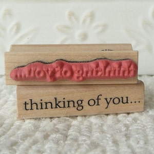 Thinking of You rubber stamp from oldislandstamps