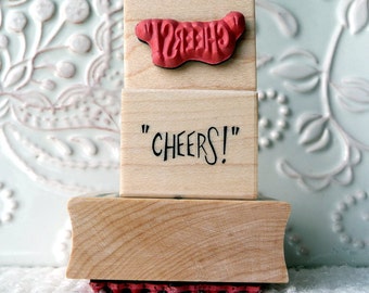 Cheers rubber stamp from oldislandstamps