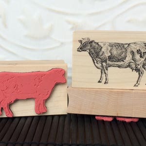 oldislandstamps のホルスタイン牛のゴム印