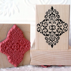 Carimbo de borracha de ornamento barroco de oldislandstamps