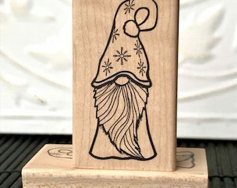 Frosty Gnome rubber stamp from oldislandstamps