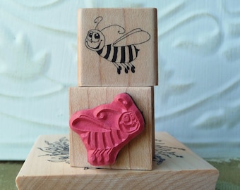 Harry the Bee rubber stamp from oldislandstamps
