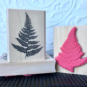 Silhouette Fern rubber stamp from oldislandstamps