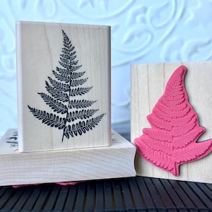 Silhouette Fern rubber stamp from oldislandstamps