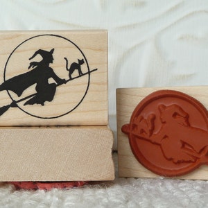 Witch rubber stamp from oldislandstamps