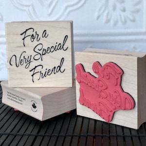 Pour un tampon en caoutchouc Very Special Friend de oldislandstamps