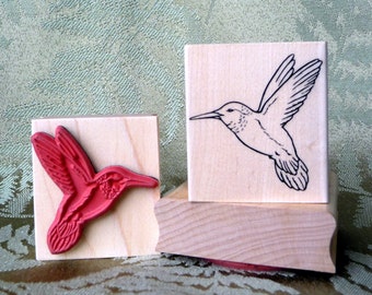 Hummingbird rubber stamp from oldislandstamps