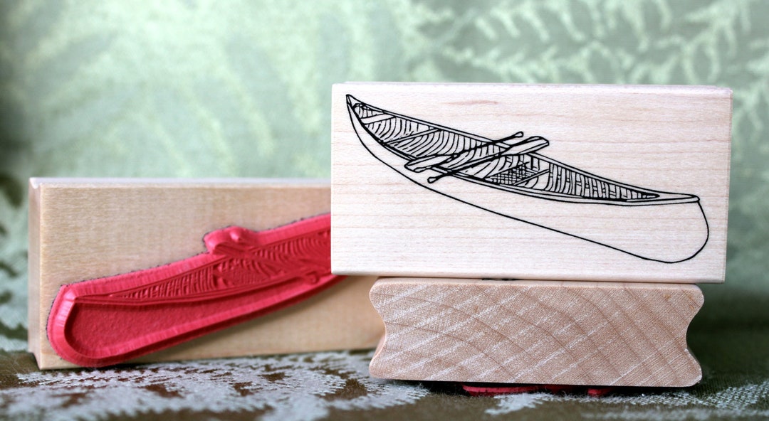 One Canoe Two Twilight Rotary Stamp - Embellishment Stamp With Dates & Phrases For Journaling & Scrapbooking