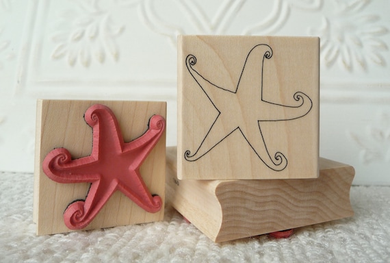 Nautical Star Rubber Stamp