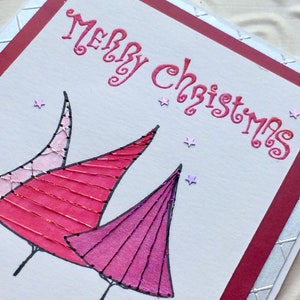 Carmen's Christmas whimsical Merry Christmas rubber stamp from oldislandstamps image 2