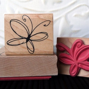 Sello de goma Wispy Butterfly de oldislandstamps