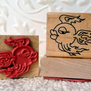 Goldfish rubber stamp from oldislandstamps