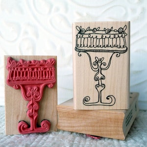 Decadent Cake rubber stamp from oldislandstamps