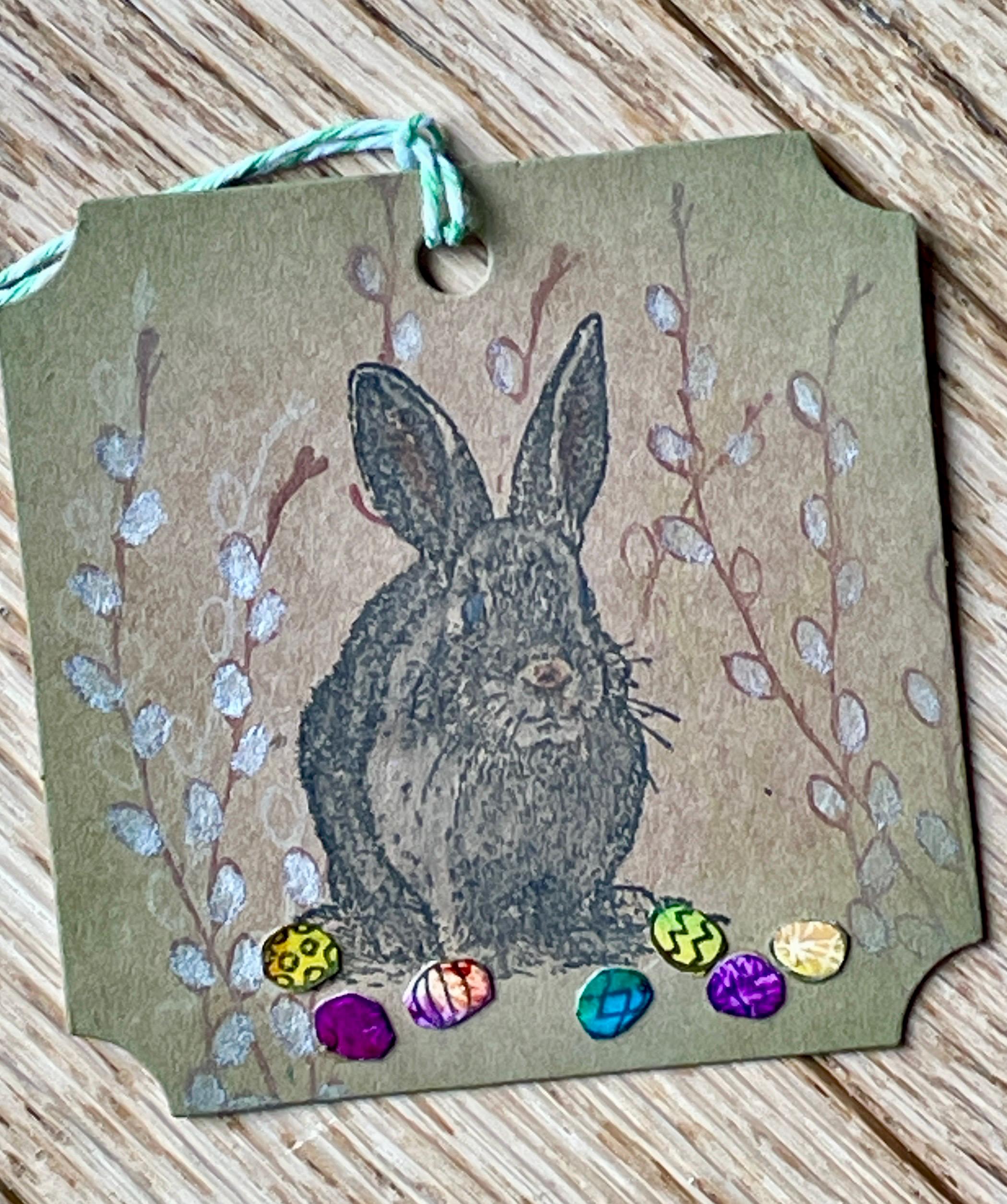 Red Ink Rabbit Stamp Bunny Rabbit Rubber Stamp From Oldislandstamps - Etsy