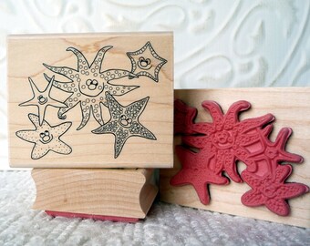 Starfish Constellation rubber stamp from oldislandstamps